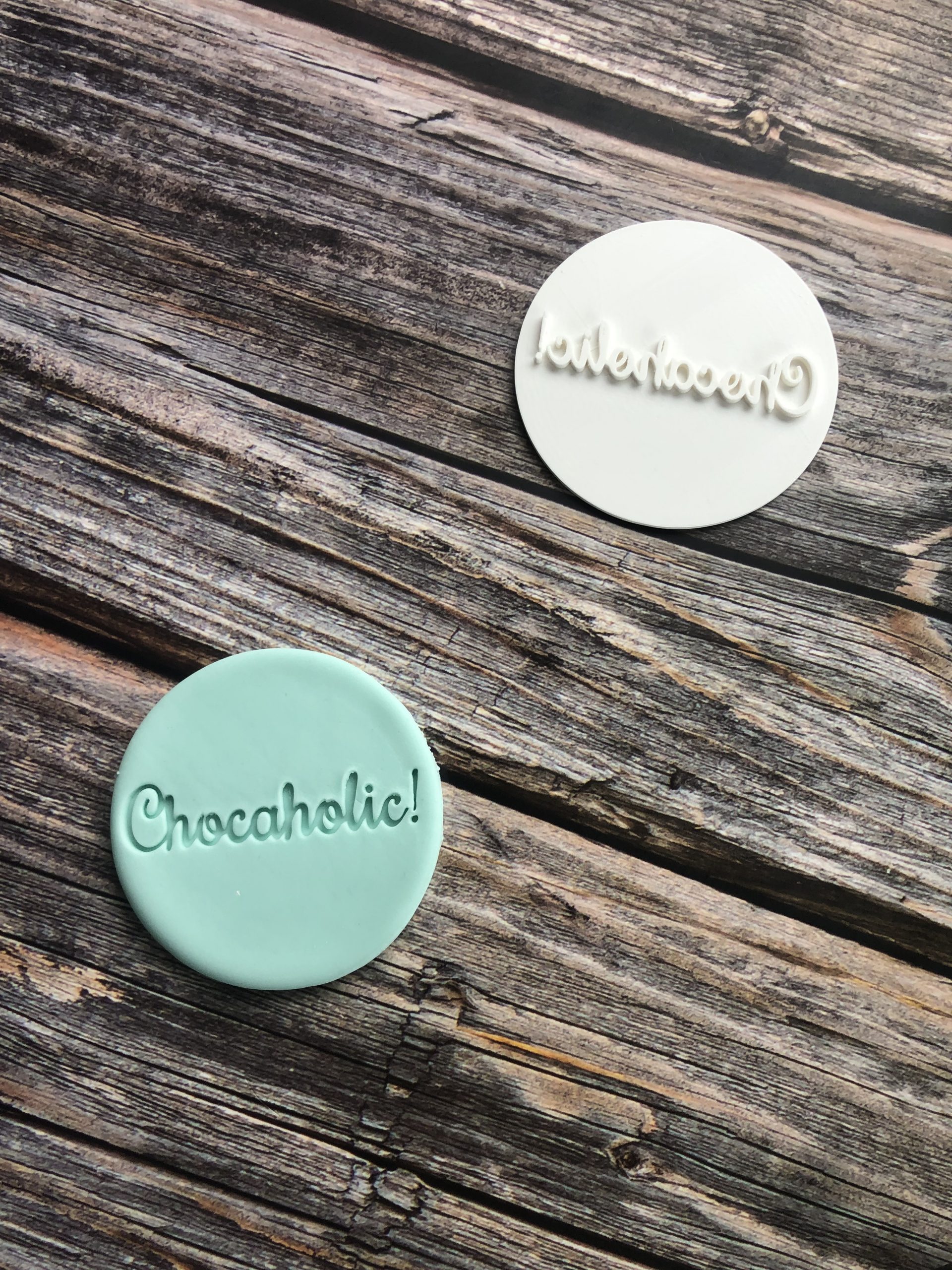 Chocaholic Cookie Stamp, Easter Cookie Stamp, Birthday, Chocolate