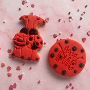 Love Bug Cookie Cutter and Fondant Stamp