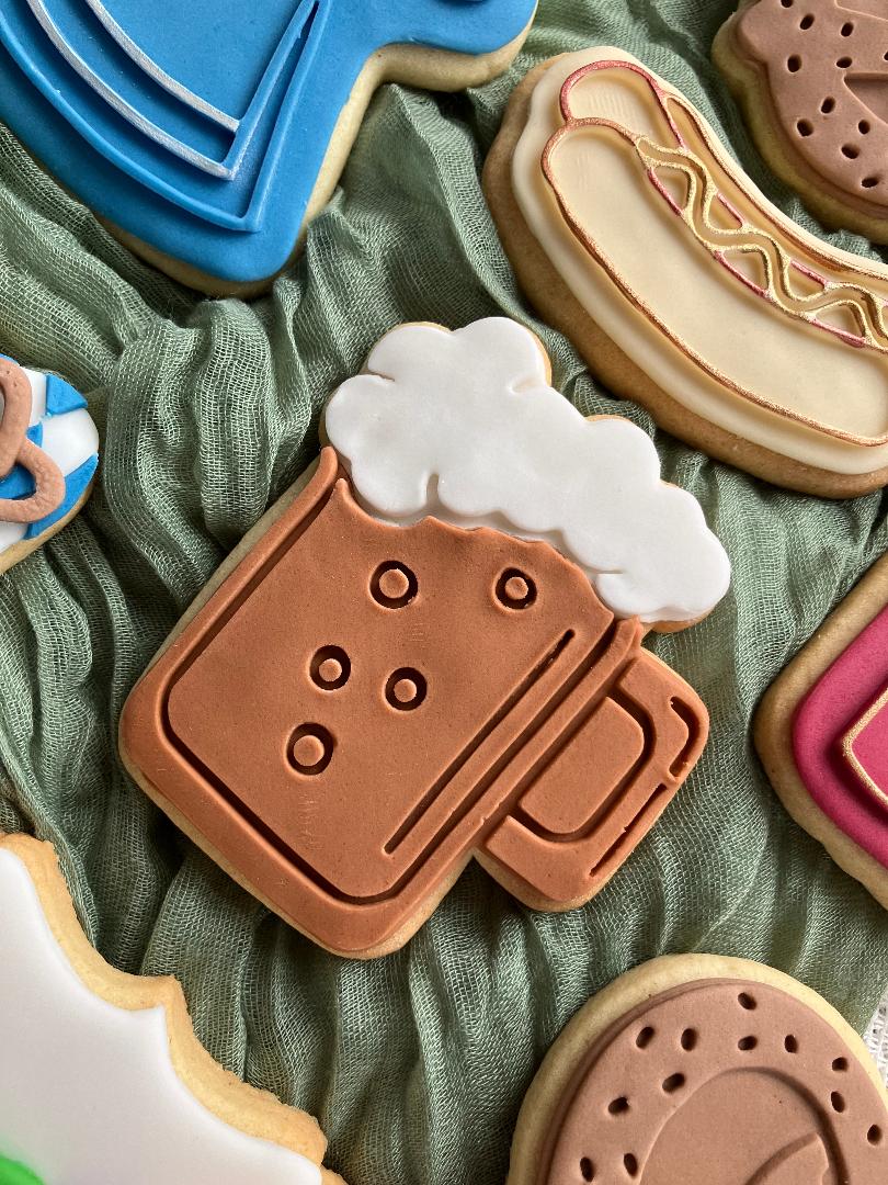 Pint Glass Tankard Cookie Cutter and Fondant Stamp, Beer, Pint Of Beer, Cheers, Lager, Father's Day - Image 7