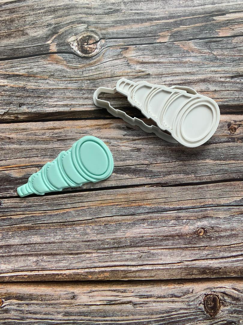 Telescope Cookie Cutter and Fondant Stamp