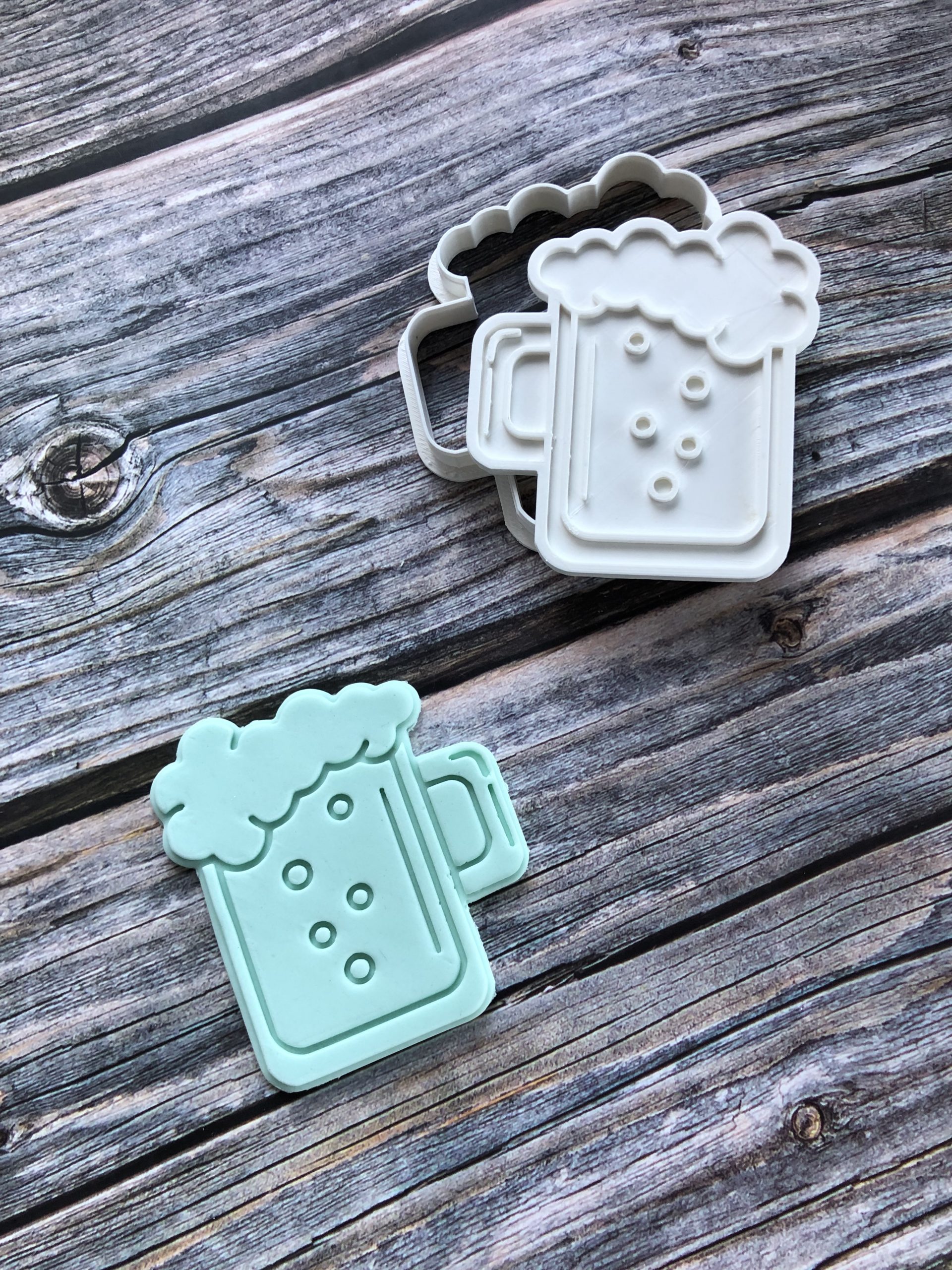Pint Glass Tankard Cookie Cutter and Fondant Stamp, Beer, Pint Of Beer, Cheers, Lager, Father's Day - Image 9