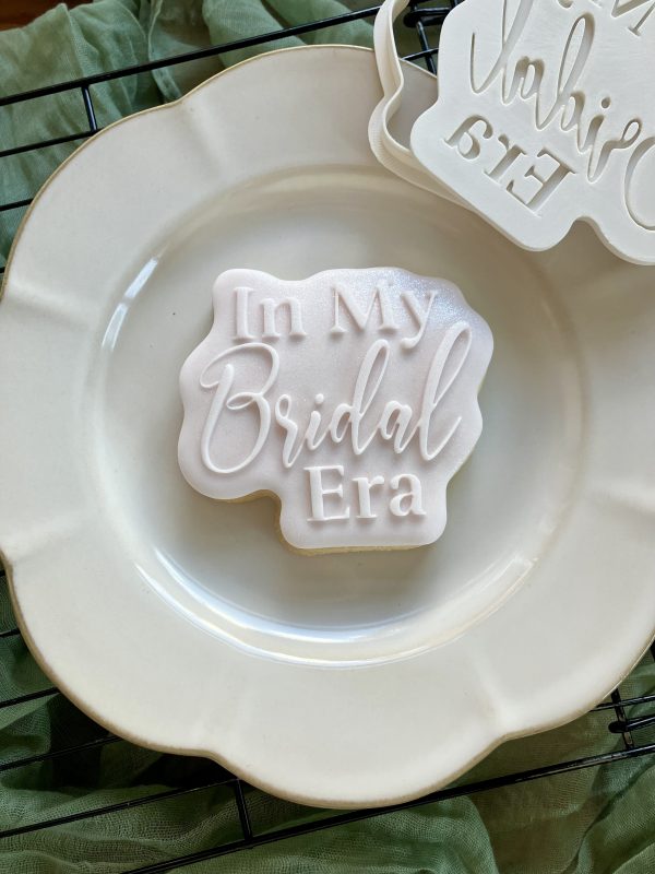In My Bridal Era Cookie Cutter & Fondant Embosser – Taylor-Inspired Wedding Design (8cm) - Image 4