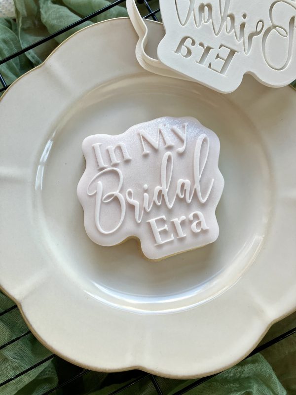 In My Bridal Era Cookie Cutter & Fondant Embosser – Taylor-Inspired Wedding Design (8cm) - Image 3