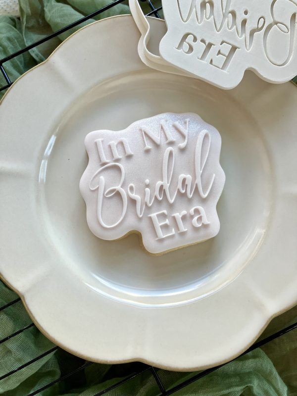 In My Bridal Era Cookie Cutter & Fondant Embosser – Taylor-Inspired Wedding Design (8cm) - Image 2