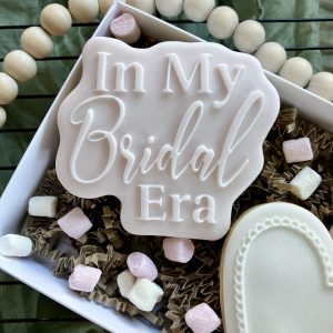In My Bridal Era Cookie Cutter & Fondant Embosser – Taylor-Inspired Wedding Design (8cm)
